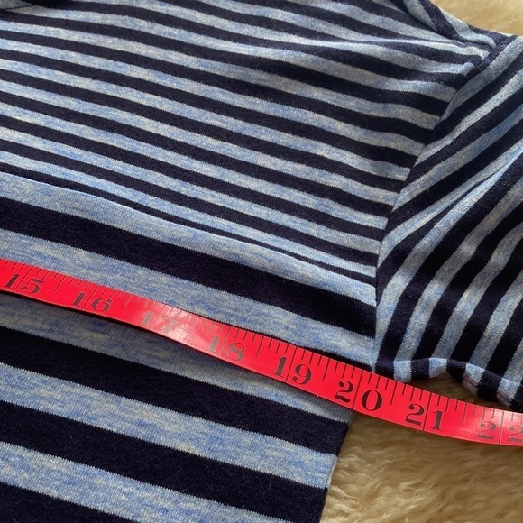 Talbots long sleeve blue striped top size M - Picture 5 of 6
